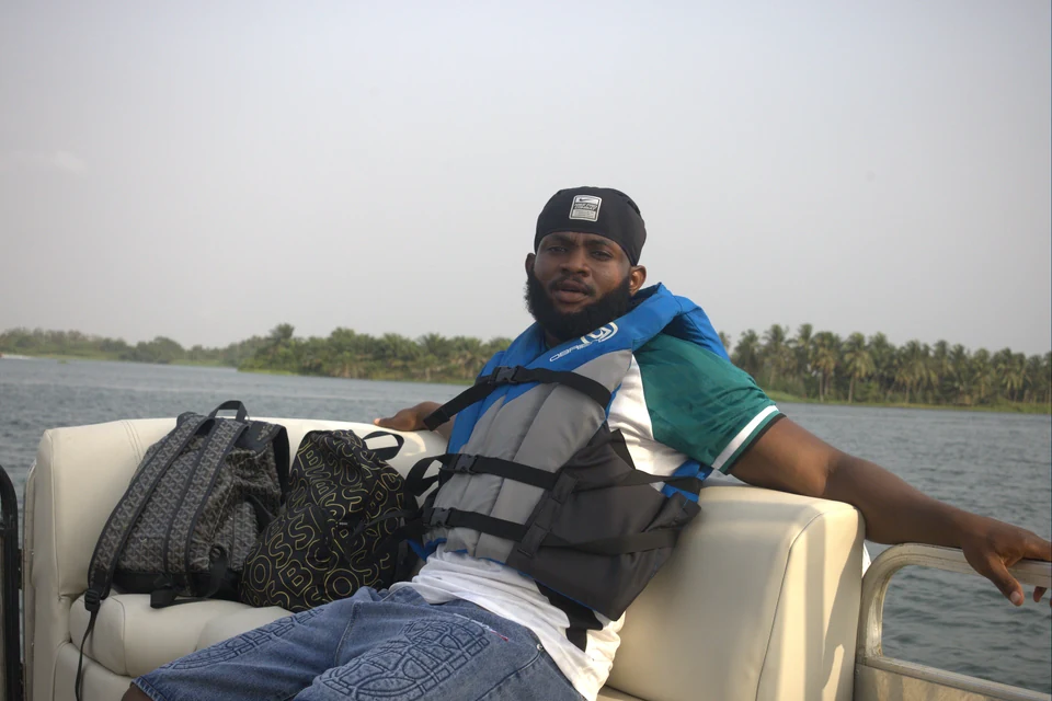 Boat ride from the Ada and Nkyinkyim Museum trip.