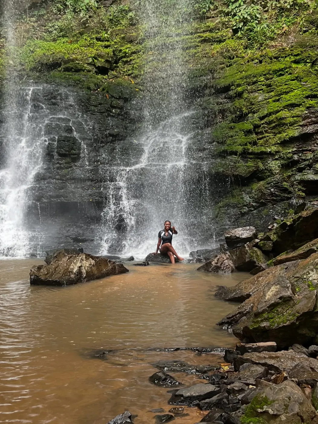 Portrait frame on the Asenema Waterfalls route