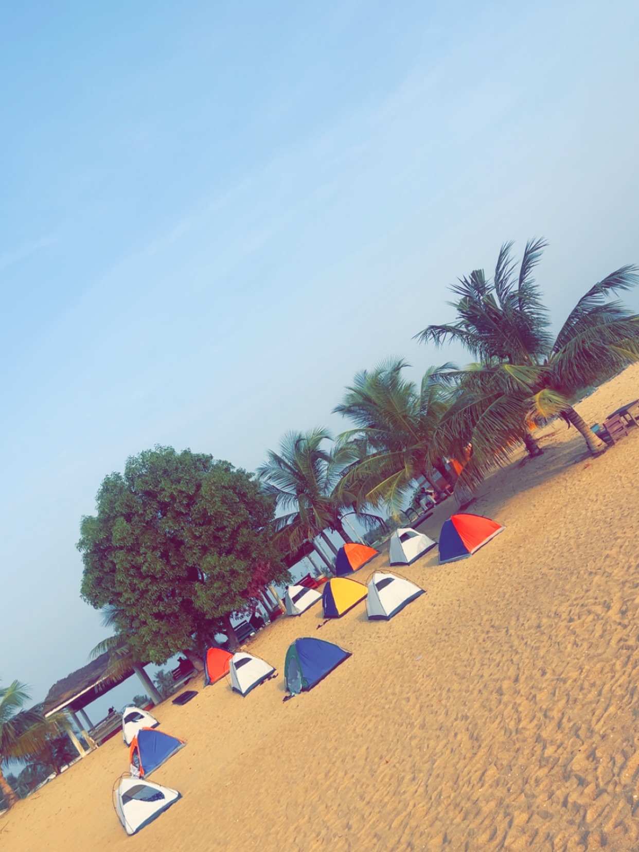 Tent village at the Keta 3 Days trip.