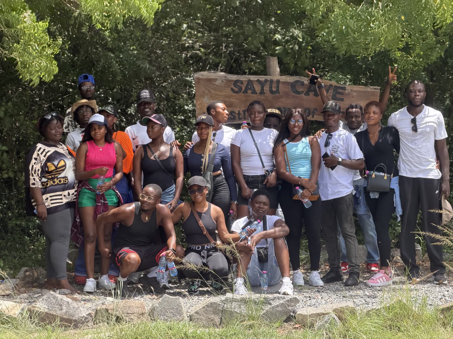 Group photo from the Shai Reserve and Kwaminga Park trip